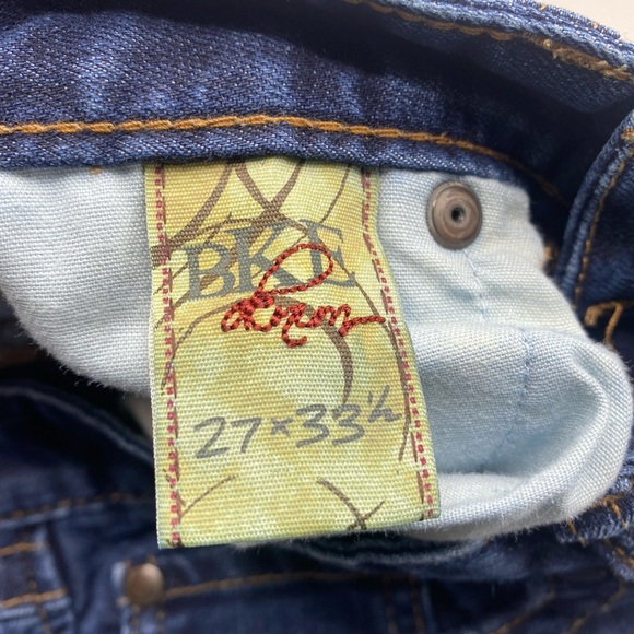 BKE Buckle Sabrina Stretch Bootcut Flare Blue Jeans Womens 27z33.5 Low rise Dark - Picture 4 of 8